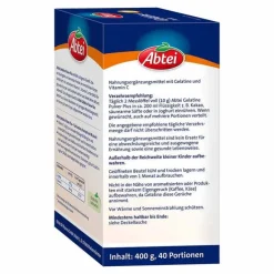 Abtei Gelatine Plus Vitamin C Pulver, 400 g