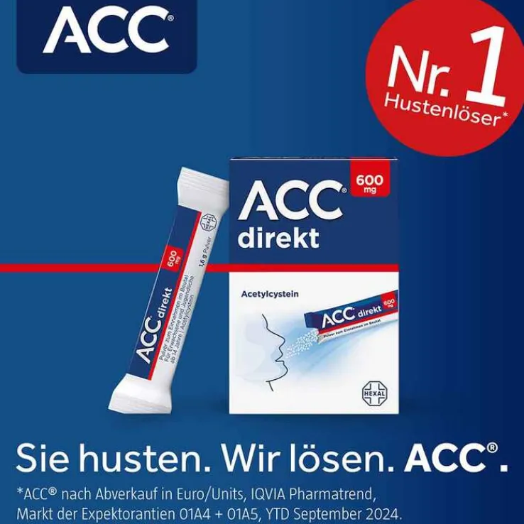ACC direkt 600 mg Pulver zum Einnehmen im Beutel, 10 St