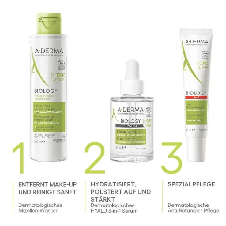 A-Derma Biology Hyalu Serum 3in1, 30 ml