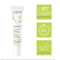 A-Derma Dermalibour + Cica Lippenbalsam, 15 ml