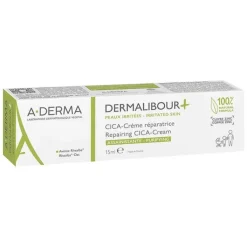 A-Derma Dermalibour + Cica reparierende Creme, 15 ml