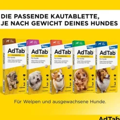 AdTab™ Kautabletten für kleine Hunde 112 mg 2,5 bis 5,5 kg, 3 St