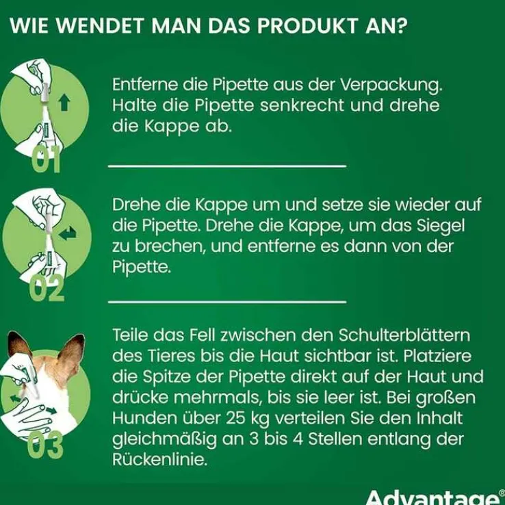 Advantage 400 für Hunde ab 25 kg, 1X4 St