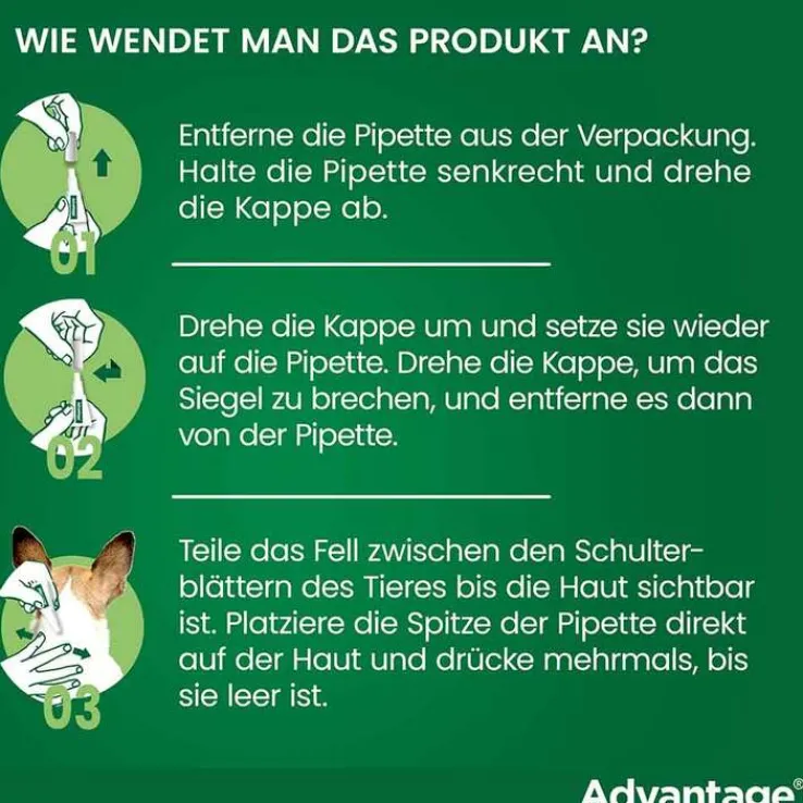 Advantage 40 für Hunde bis 4 kg, 4 St