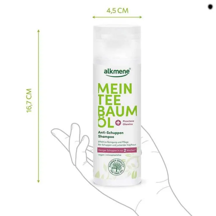 Alkmene Mein Teebaumöl Anti-Schuppen Shampoo, 200 ml