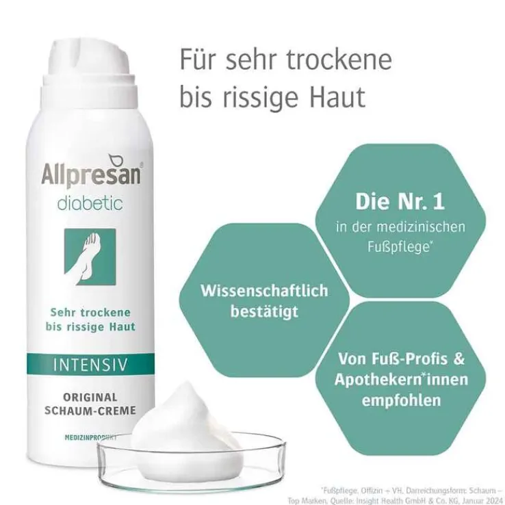 Allpresan diabetic Fuß Intensiv Schaum, 125 ml