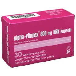Alpha Vibolex 600 mg Hrk Weichkapseln, 30 St
