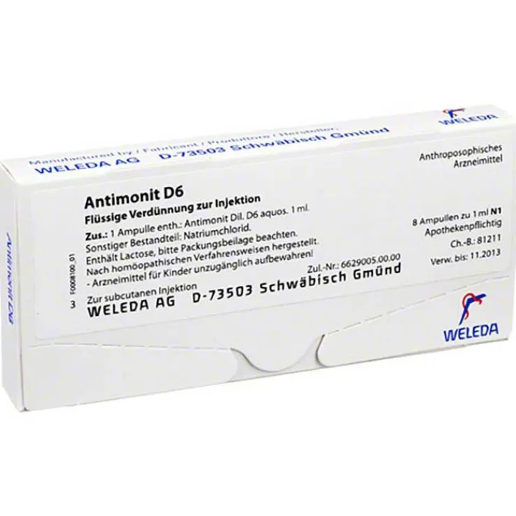 Antimonit D 6 Ampullen, 8 St