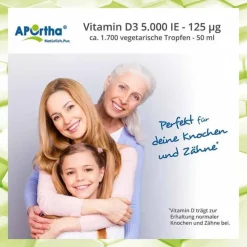 Aportha Vitamin D3 Tropfen 5.000 I.E. 125 µg, 50 ml