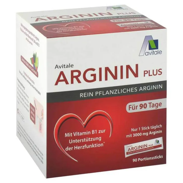 Arginin Plus Vitamin B1 + B6 + B12 + Folsäure Sticks, 90X5.9 g