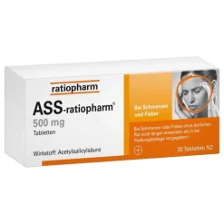 ASS Ratiopharm 500 mg Tabletten, 30 St