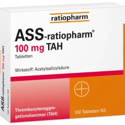 ASS-ratiopharm® 100 mg TAH Tabletten, 100 St