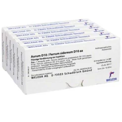 Aurum D10 / Ferrum sidereum D10 aa Ampullen, 48X1 ml