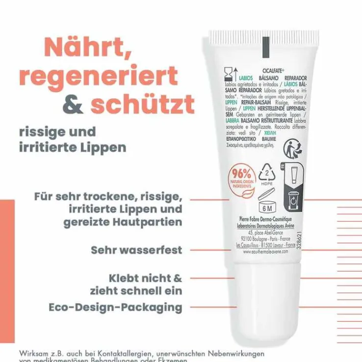 Avene Cicalfate + Lippen Repair-Balsam, 10 ml