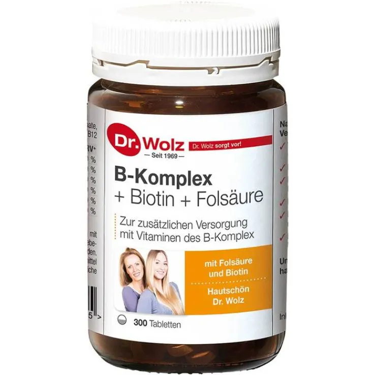 B Komplex + Biotin + Folsäure Tabletten, 300 St