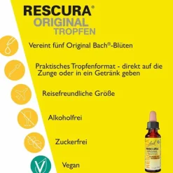 Bachblüten Original Rescura Tropfen alkoholfrei, 20 ml