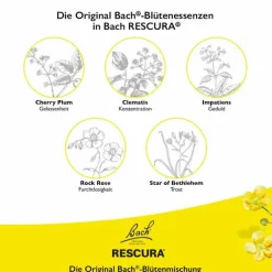 Bachblüten Original Rescura Tropfen mit Alkohol, 10 ml