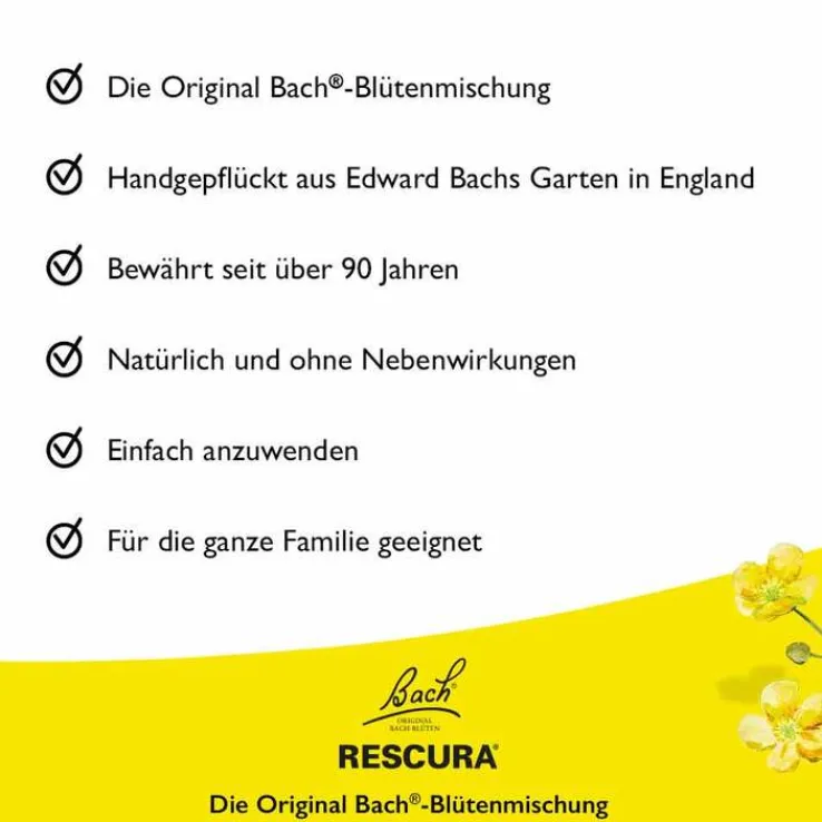 Bachblüten Original Rescura Tropfen alkoholfrei, 10 ml