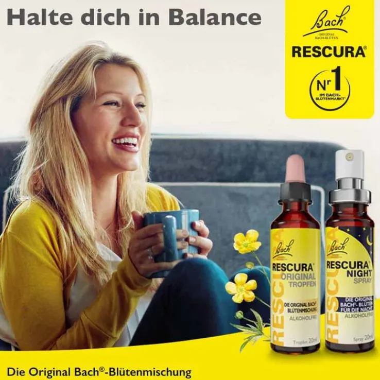 Bachblüten Original Rescura Tropfen alkoholfrei, 10 ml