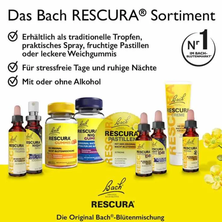 Bachblüten Original Rescura Tropfen alkoholfrei, 10 ml