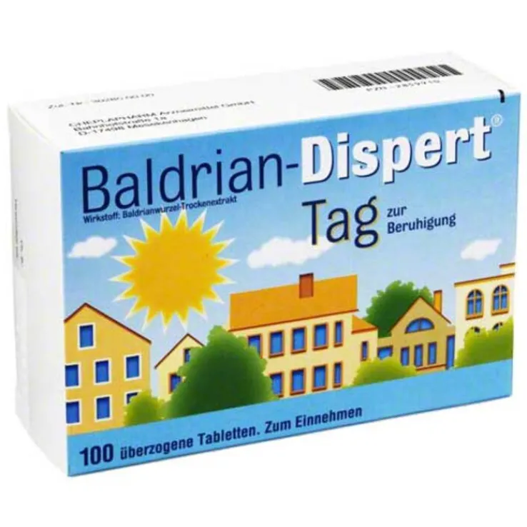 Baldrian Dispert Tag überzogene Tabletten, 100 St
