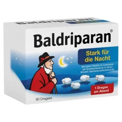 Baldriparan Stark für die Nacht überzogene Tabletten, 90 St
