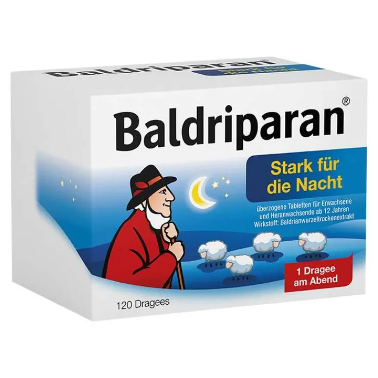 Baldriparan Stark für die Nacht überzogene Tabletten, 120 St