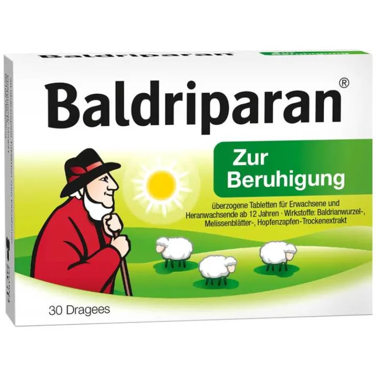 Baldriparan zur Beruhigung überzogene Tabletten, 30 St