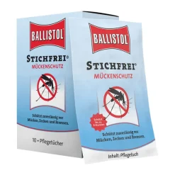 Ballistol Stichfrei Mückenschutz Tuch, 10 St