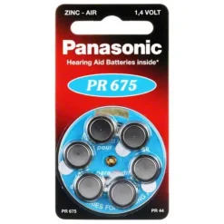 Batterien für Hörgeräte Panasonic PR 675, 6 St