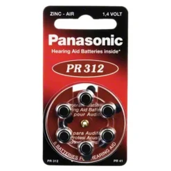 Batterien für Hörgeräte Panasonic PR 312, 6 St