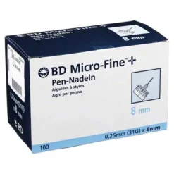 BD Micro-Fine + 8 Nadeln 0,25x8 mm, 100 St
