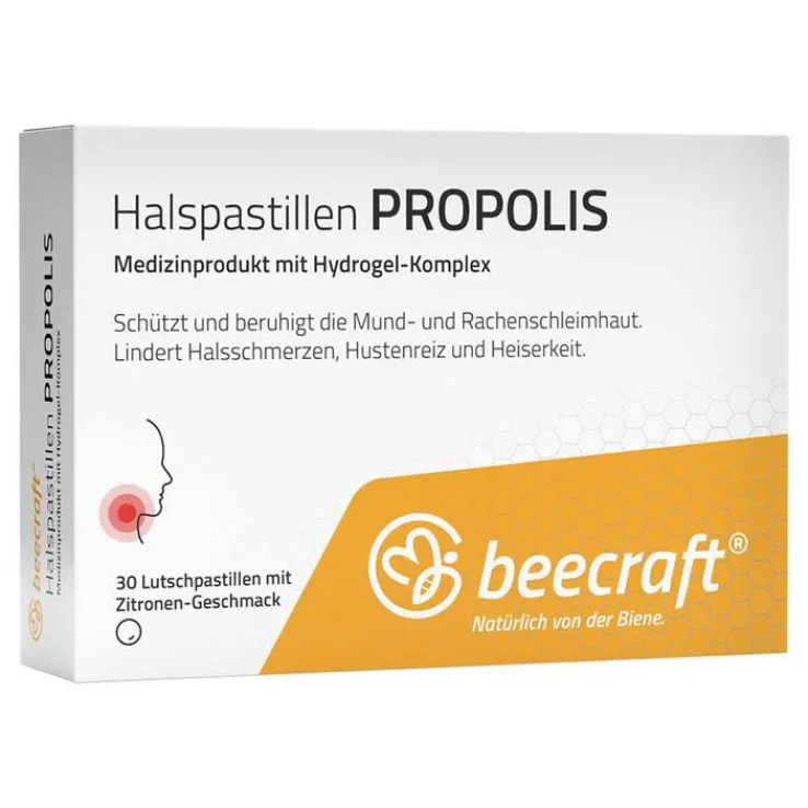 Beecraft Halspastillen Propolis, 30 St