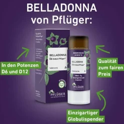 Belladonna D12 Globuli Pflüger Dosierspender, 10 g