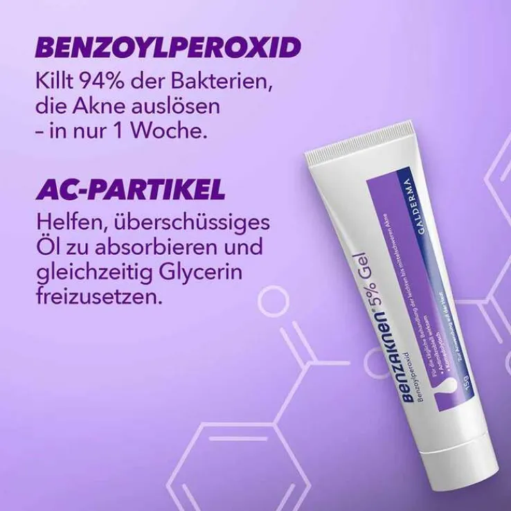 Benzaknen® 5% Gel bei leichter bis mittelschwerer Akne, 2X40 g