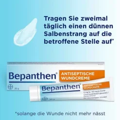 Bepanthen® Antiseptische Wundcreme zum Schutz vor Wundinfektion, 20 g
