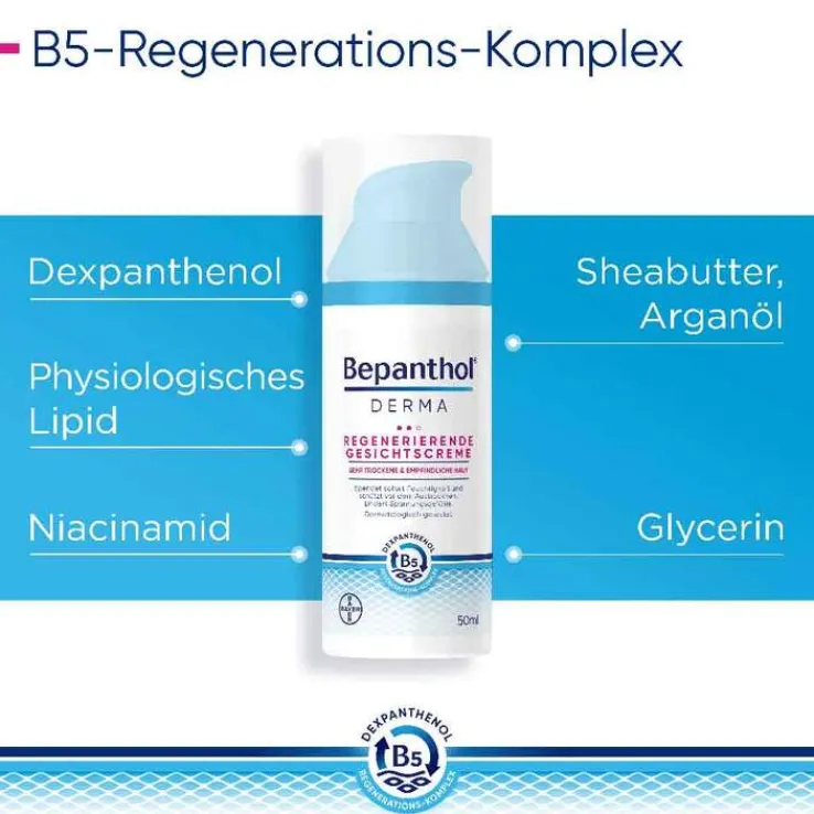 Bepanthol Derma regenerierende Gesichtscreme, 1X50 ml