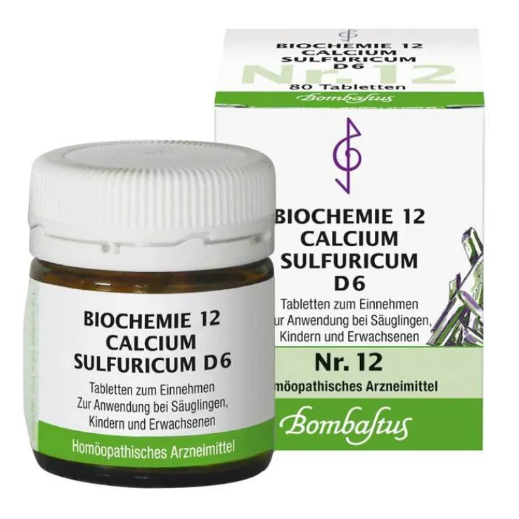 Biochemie 12 Calcium sulfuricum D 6 Tabletten, 80 St