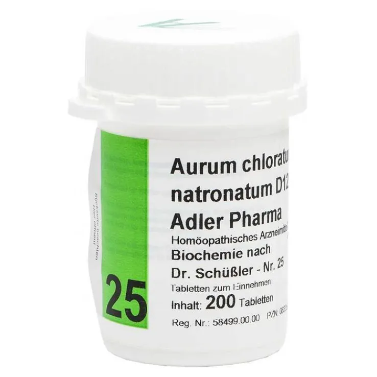 Biochemie Adler 25 Aurum chloratum Natrium D12 Tabletten, 200 St