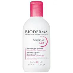 Bioderma Sensibio Lait Reinigungsmilch für empfindliche, zu Rötungen neigende Haut, 250 ml