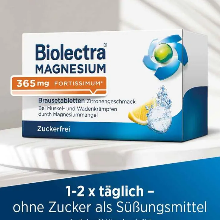 Biolectra® MAGNESIUM 365 mg fortissimum Brausetabletten Zitronengeschmack, 20 St