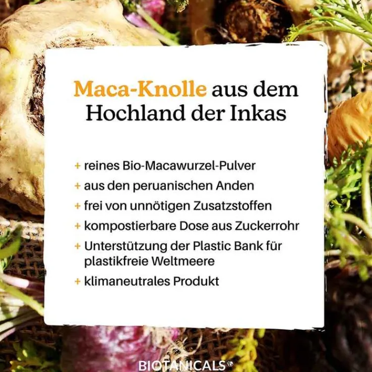 Biotanicals Maca Bio Maca Kapseln, 120 St
