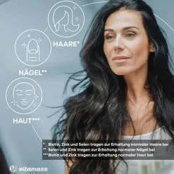 Biotin 10 mg hochdosiert + Zink + Selen Tabletten, 365 St