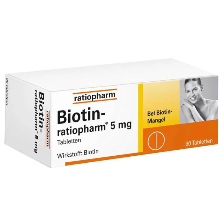 Biotin Ratiopharm 5 mg Tabletten, 90 St