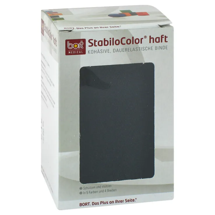Bort Stabilocolor haft Binde 10cm schwarz, 1 St