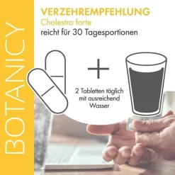 Botanicy Cholestro forte mit Bergavit Tabletten, 60 St