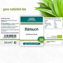 Bärlauch Extrakt Bio 24% V / V, 50 ml