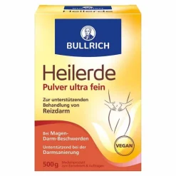 Bullrich Heilerde Pulver ultra fein zum Einnehmen und Auftragen, 500 g
