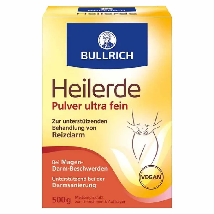 Bullrich Heilerde Pulver ultra fein zum Einnehmen und Auftragen, 500 g