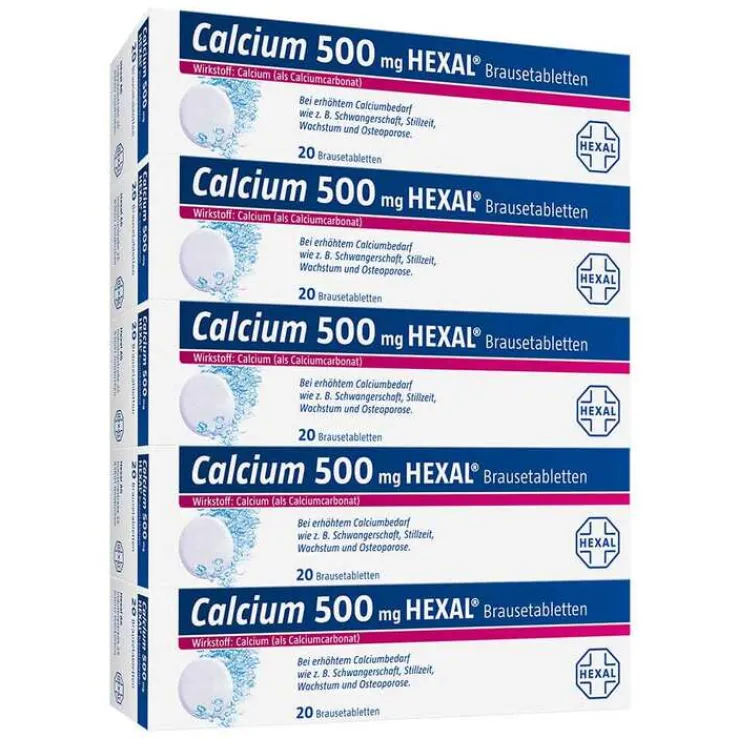 Calcium 500 Hexal Brausetabletten, 100 St